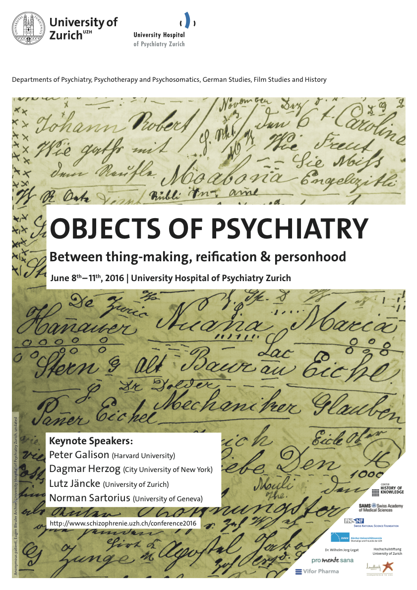 OBJECTS OF PSYCHIATRY: Between thing-making, reification & personhood