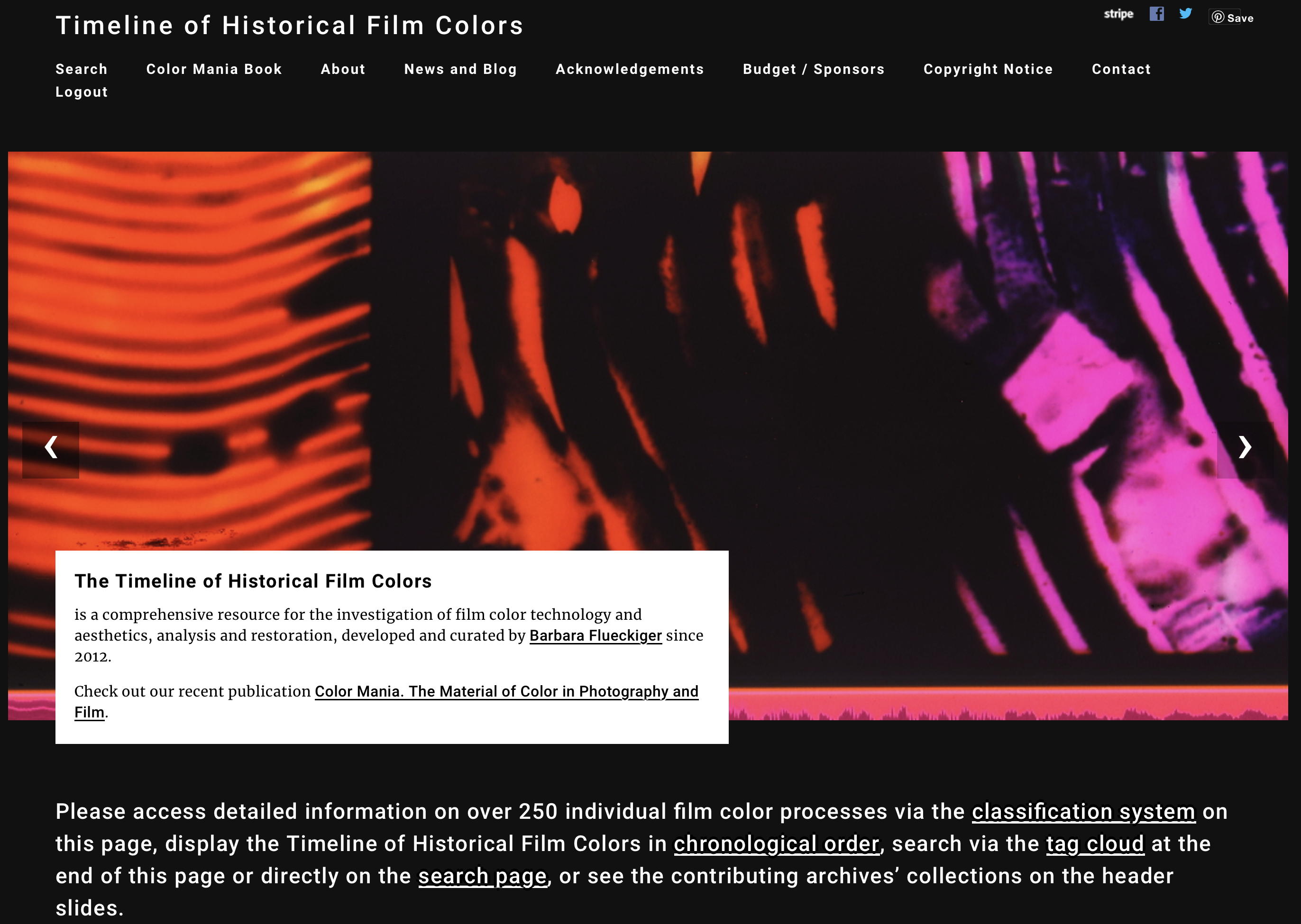 Timeline of Historical Film Colors